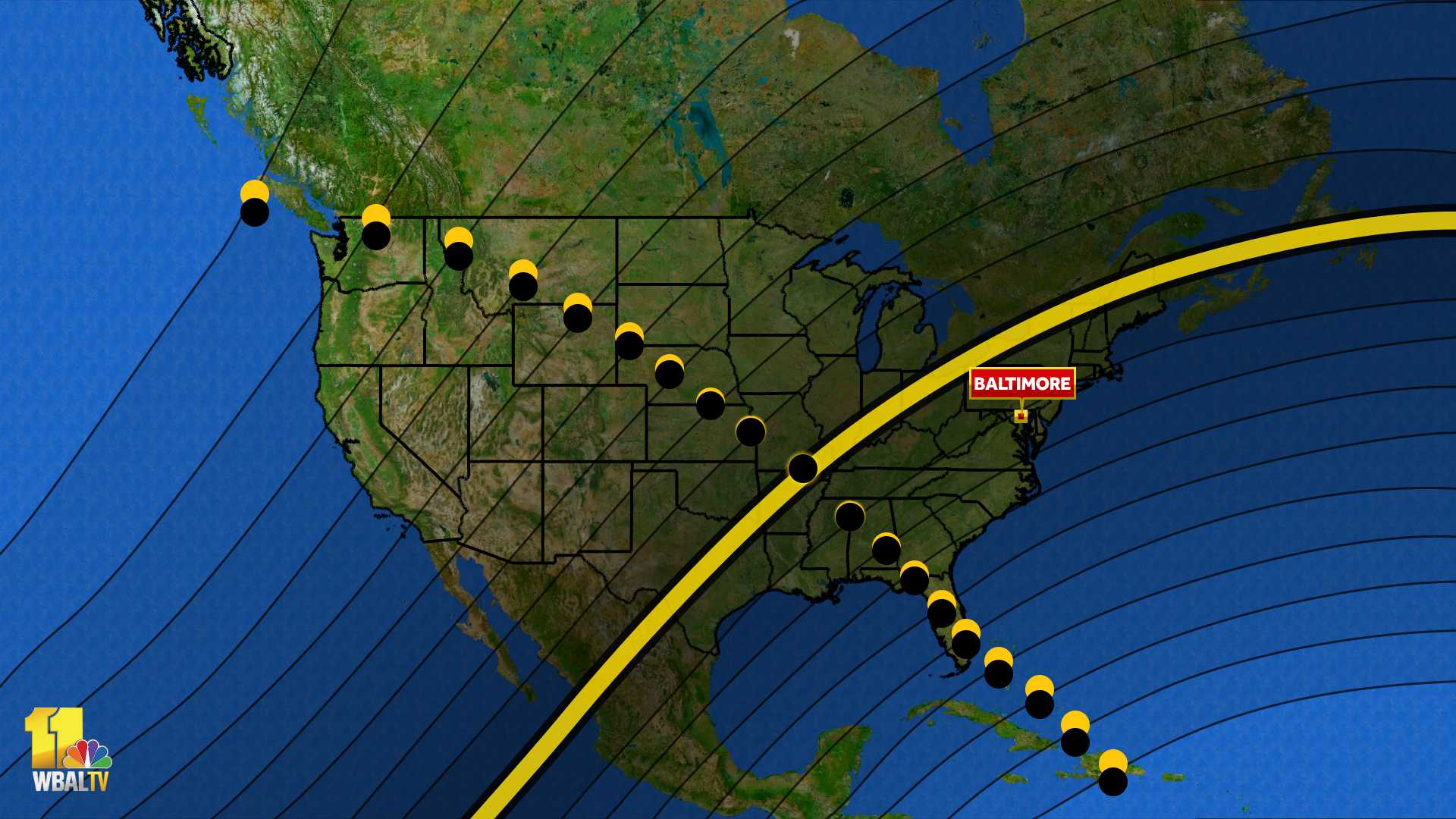 [WBALTV] 2024 solar eclipse in Maryland Are we in the path of totality