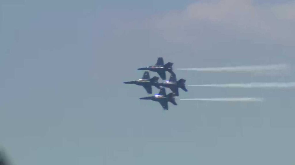 [WBALTV] U.S. Navy’s Blue Angels rehearse over Annapolis The