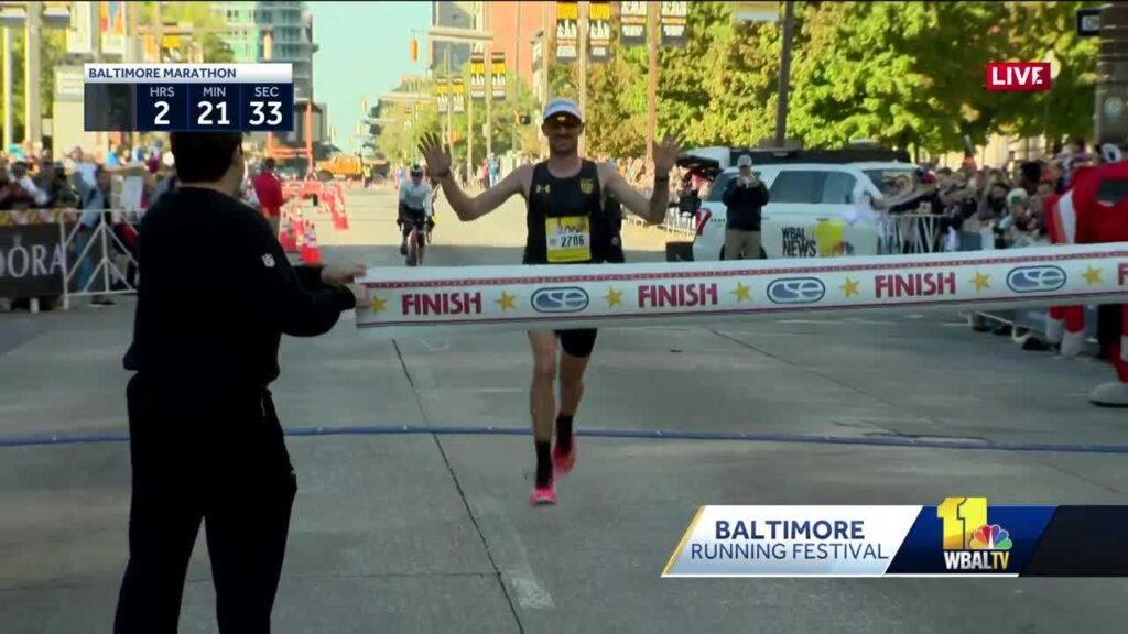 [WBALTV] Live interview Willy Fink wins 2024 Baltimore Marathon The